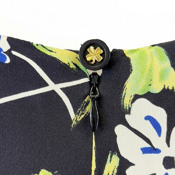 CHANEL - Vintage 97P Silk Floral Dress - Black Printed - Picture 3 of 8